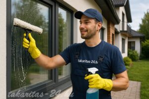 Ablaktisztítás, kirakat tisztítás, ablakpucolás