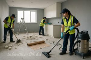 Építkezés utáni takarítás