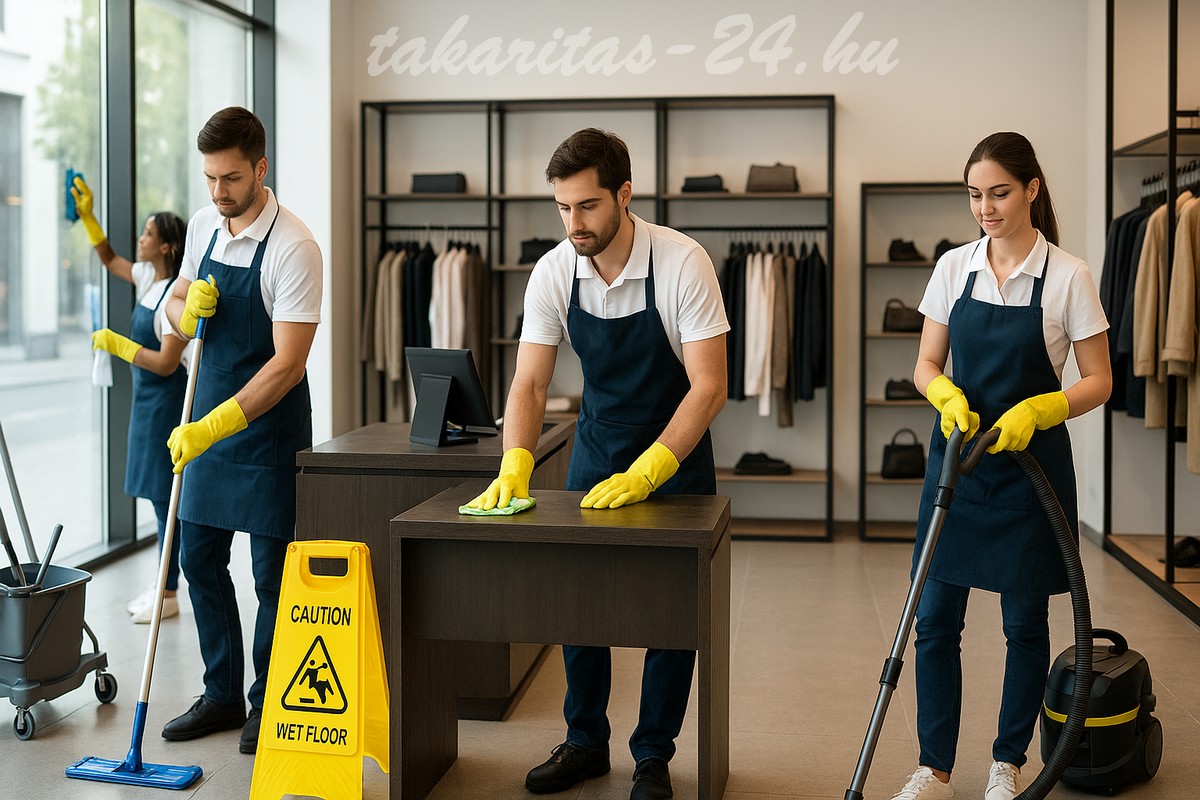 Üzlethelyiség takarítás